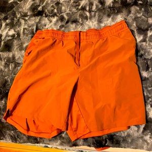 Orange Mens Athletic Shorts